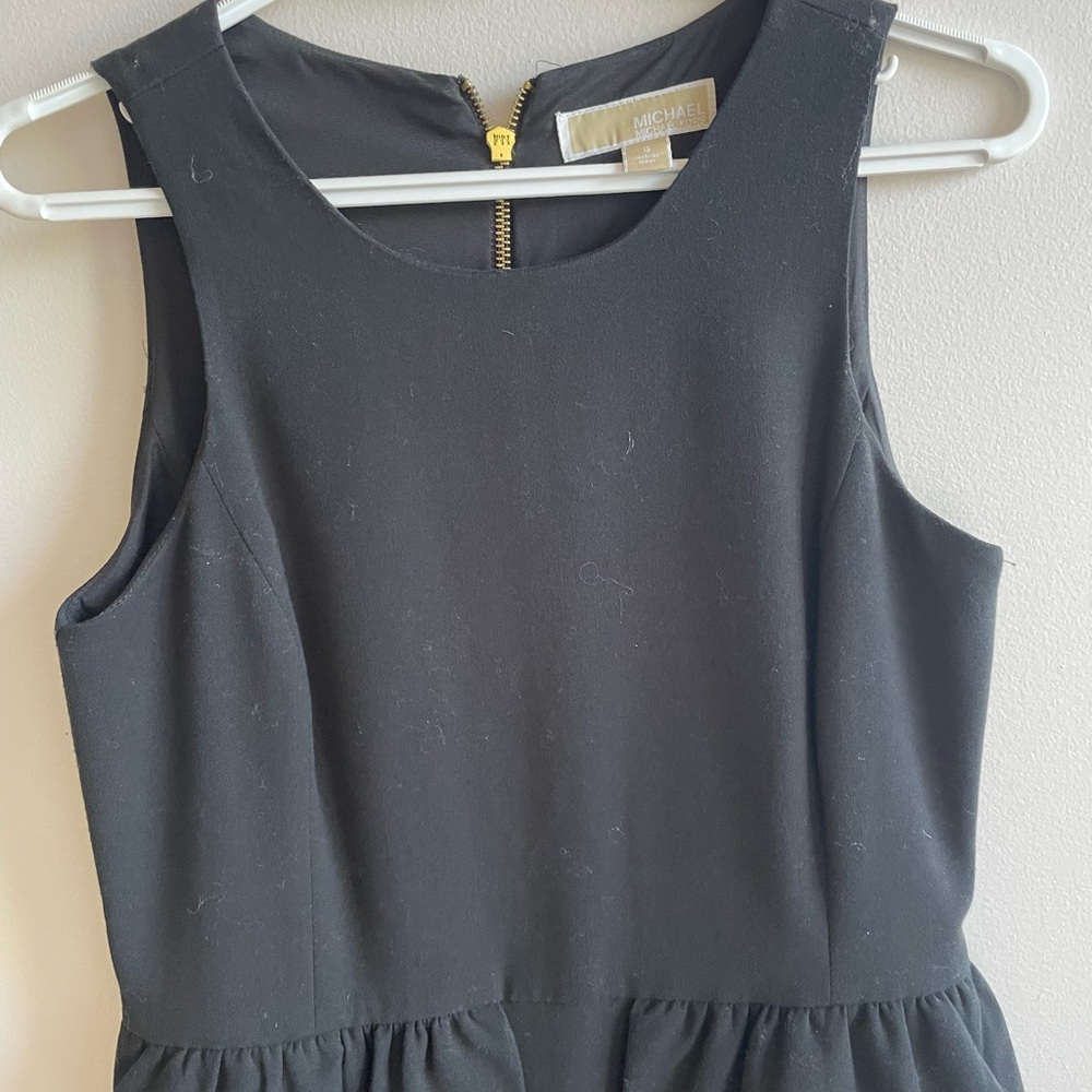 Michael Kors Black Peplum Sheath Mini Dress - Picture 7 of 14